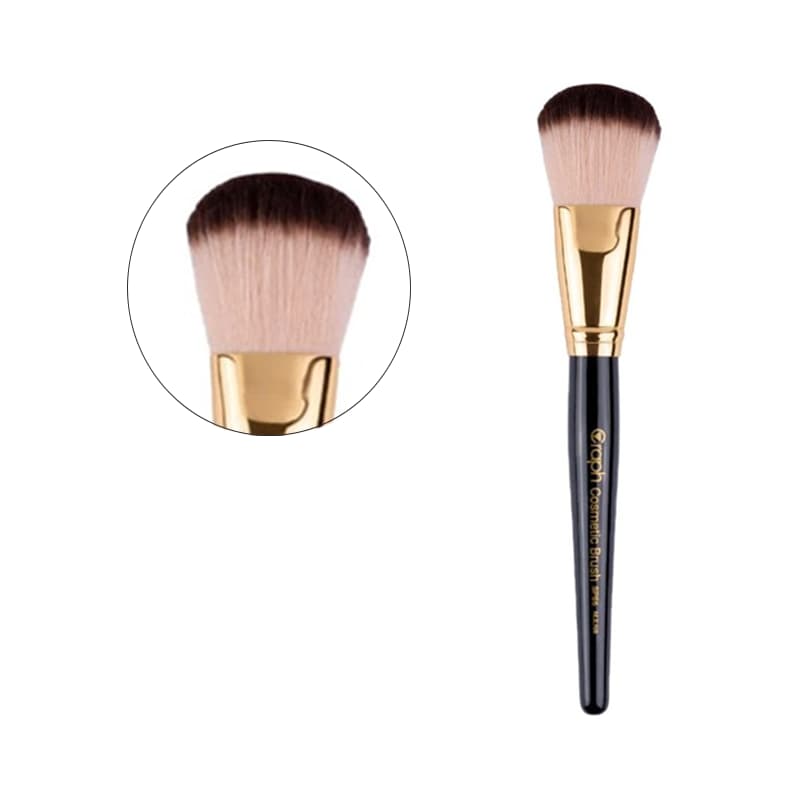 براش توپی پرس شده بزرگ گراف SP86 ــ براش حرفه‌ای محصولات پودری