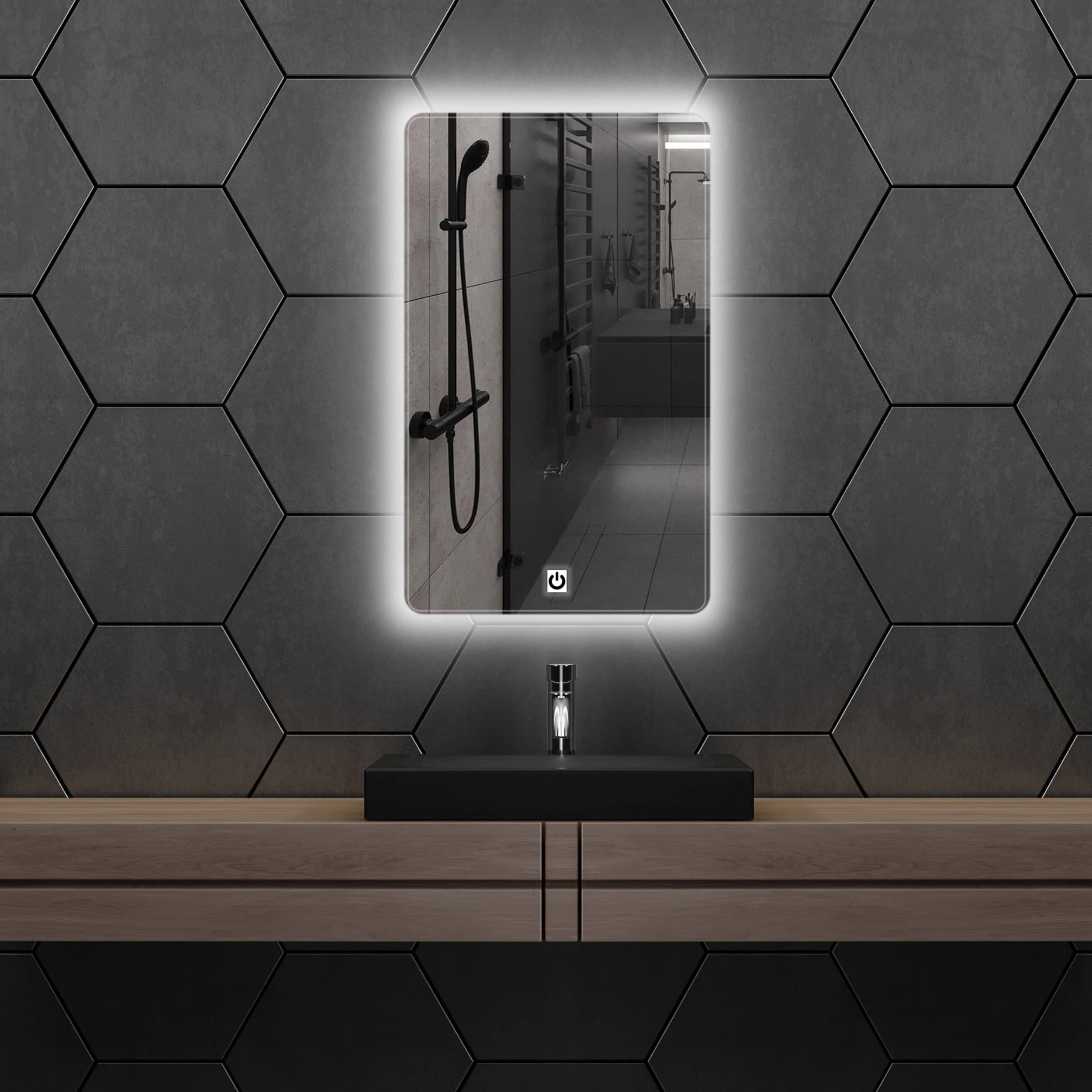 آینه لمسی دلفین مدل Tch-R-6050