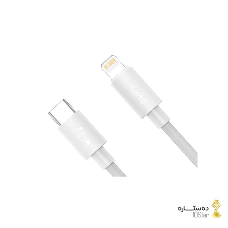 کابل تبدیل Type-C به لایتنینگ باسئوس مدل TZCATLZJ