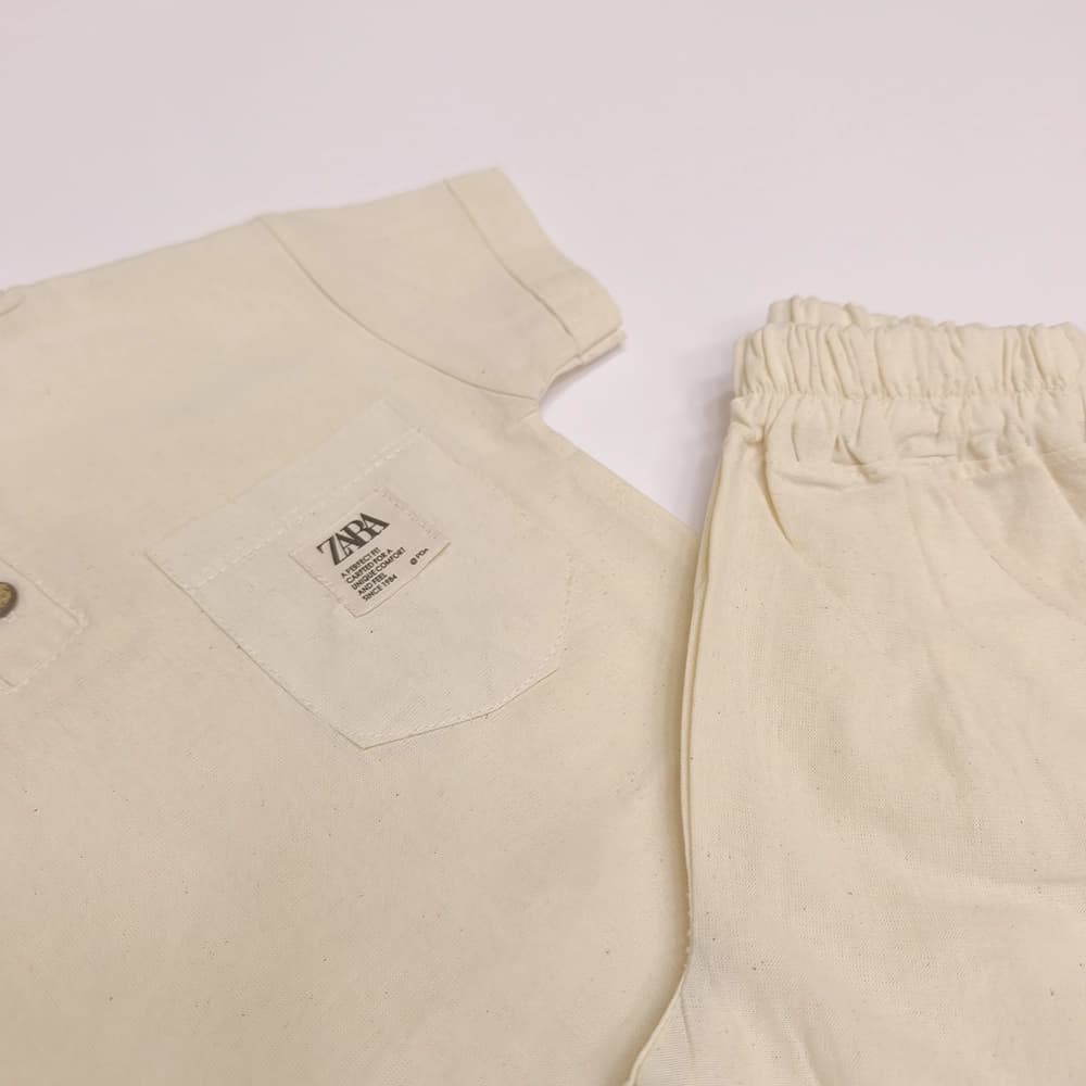 تیشرت شلوارک دخترانه پسرانه Simple Zara — تصویر ۵