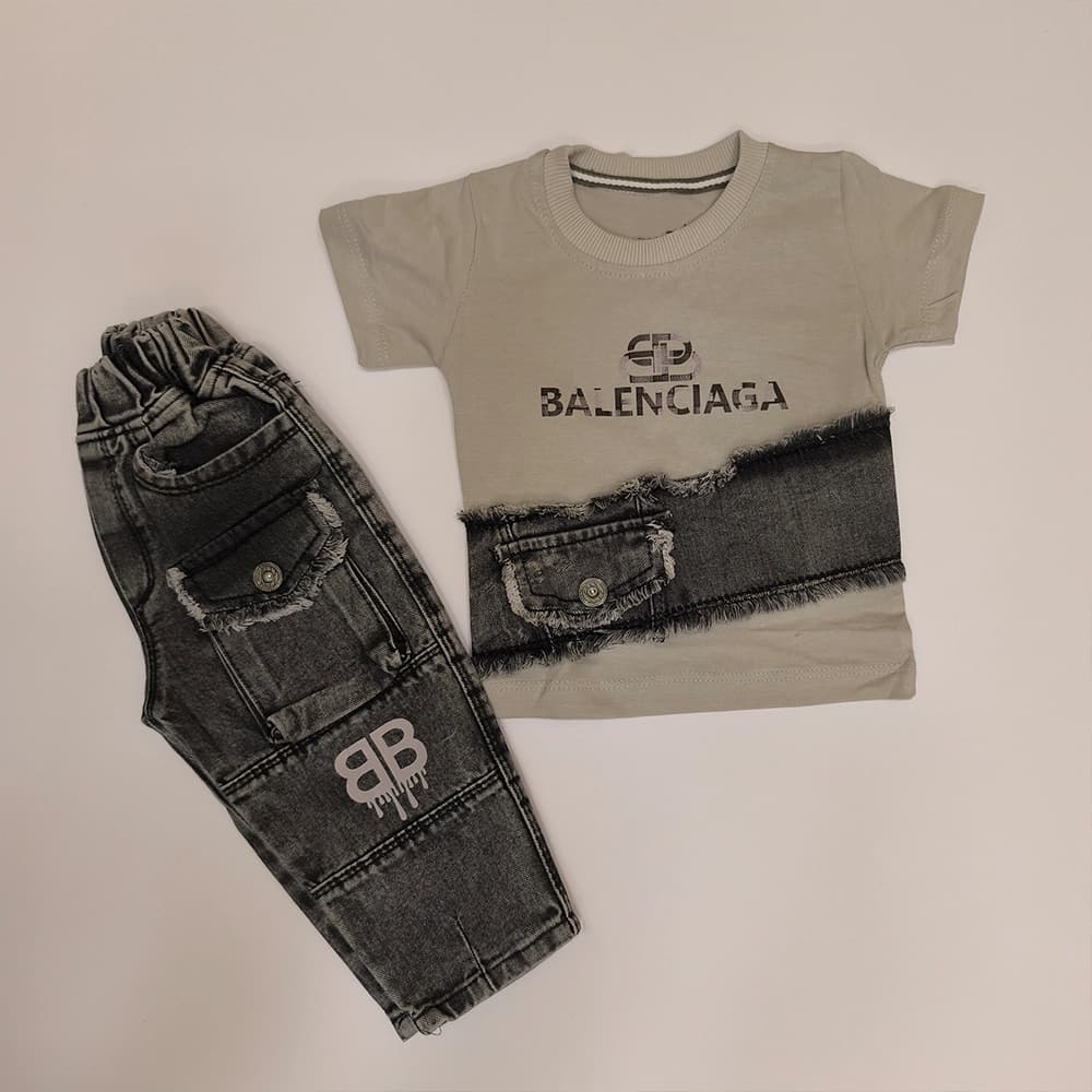 تیشرت شلوار جین دخترنه و پسرانه Balenciaga — تصویر ۶