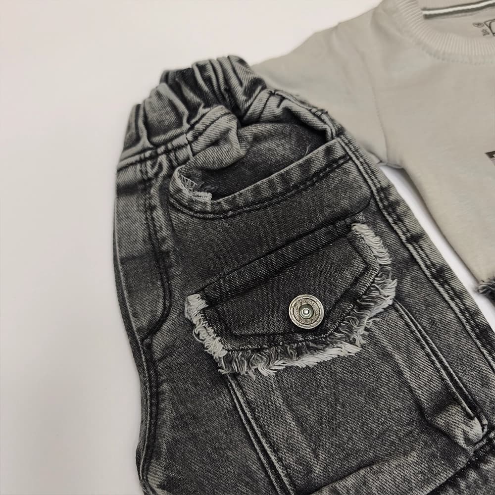 تیشرت شلوار جین دخترنه و پسرانه Balenciaga — تصویر ۵