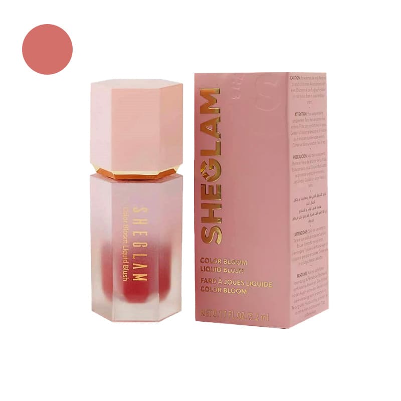 رژ گونه مایع شیگلم Sheglam مدل COLOR BLOOM رنگ Love Cake حجم 5.2 میلی لیتر