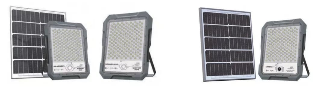 پروژکتور (چراغ )خورشیدی بادوربین مدل SOLAR FLOOD LIGHT-MJ_BW500C — تصویر ۲