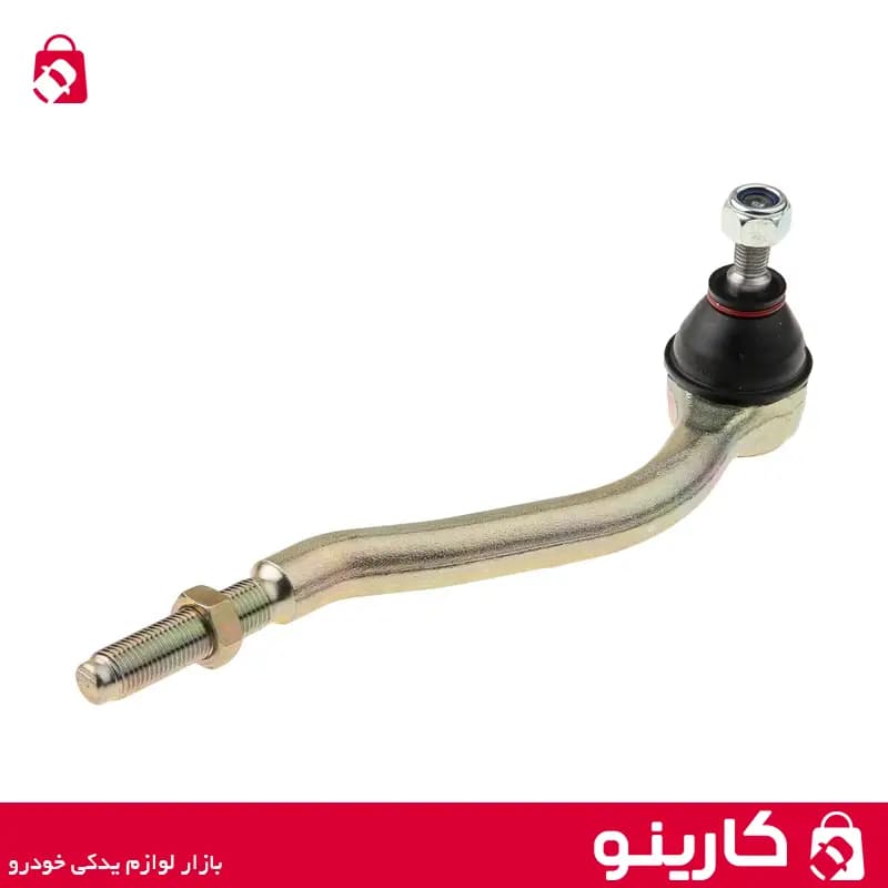 سیبک میل فرمان راست ایساکو 0980201099 با مهره تنظیم و مهره قفلی پژو 405 — تصویر ۲