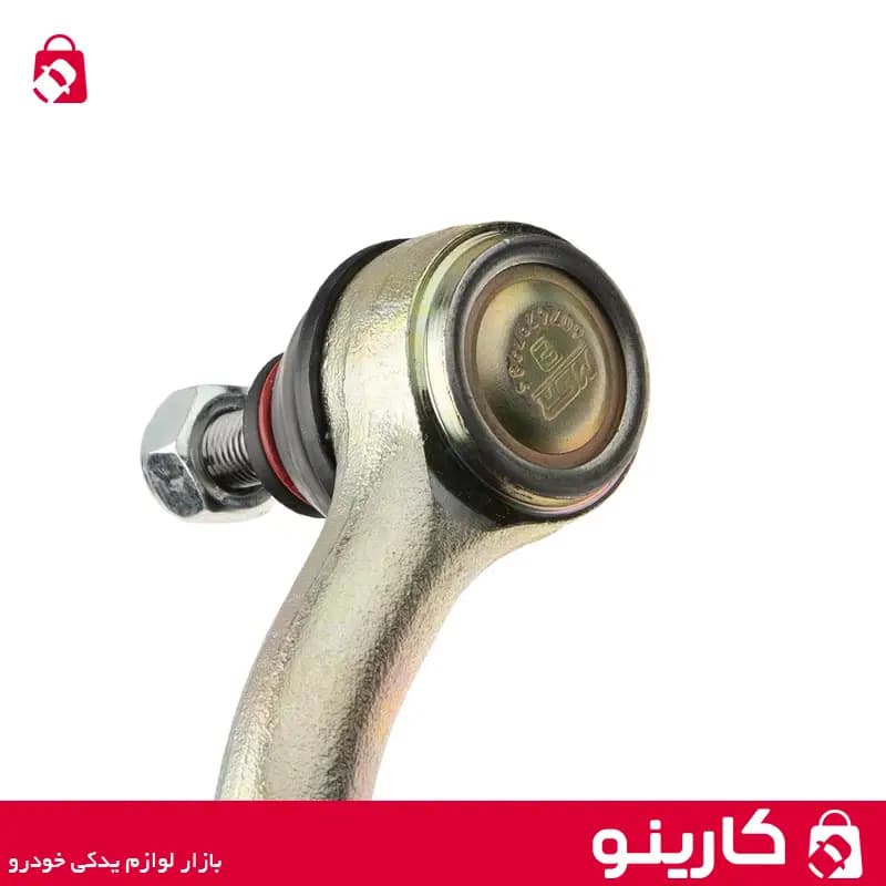 سیبک میل فرمان راست ایساکو 0980201099 با مهره تنظیم و مهره قفلی پژو 405 — تصویر ۳