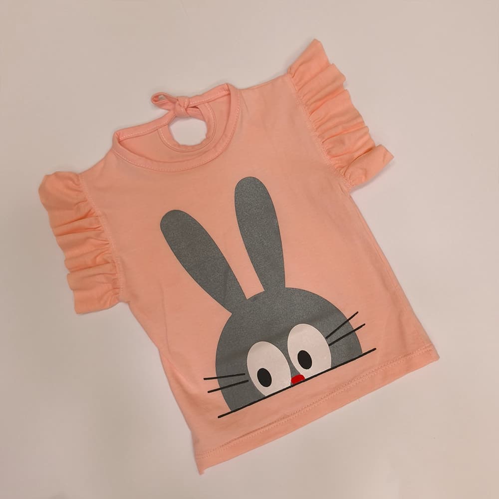 تیشرت شلوارک دخترانه نقلی Pink rabbit — تصویر ۵