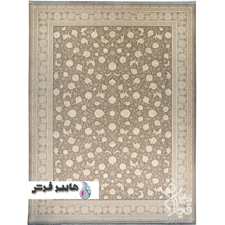 فرش قیطران طرح میرا زمینه نسکافه ای