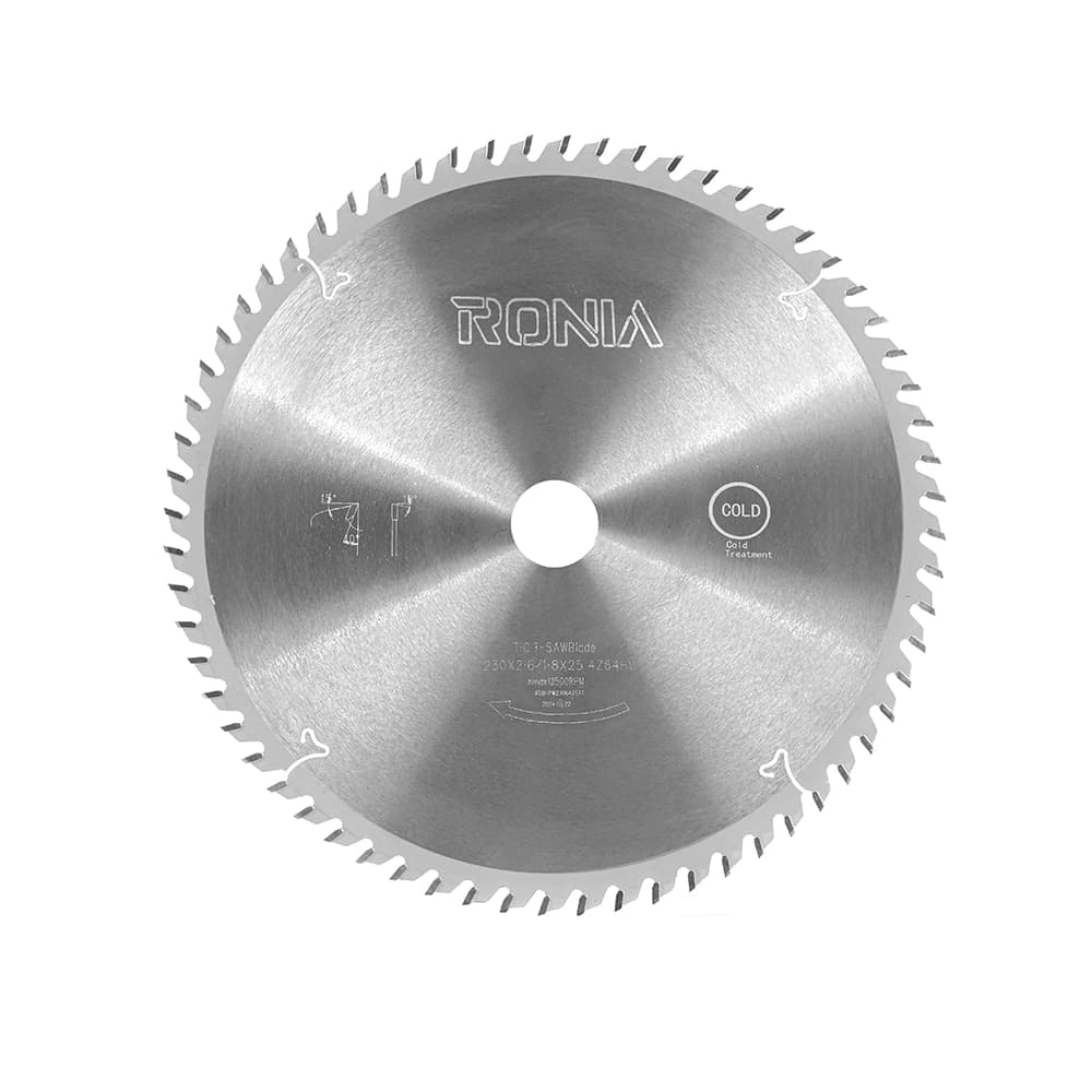 تیغ اره ام دی اف بر 64 دندانه قطر 230 رونیا RSB-PW23064254T