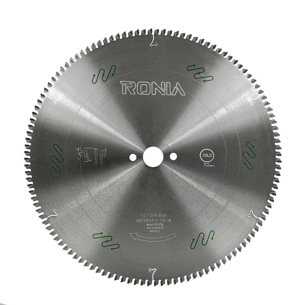 تیغ اره آلومینیوم بر 120 دندانه قطر 400 رونیا RSB-AL40012032T
