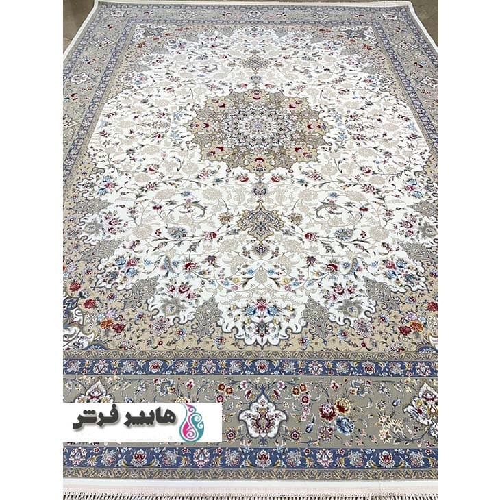 فرش نگین مشهد طرح پنبه سفید — تصویر ۲