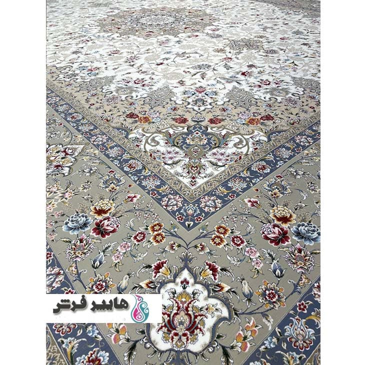 فرش نگین مشهد طرح پنبه سفید — تصویر ۴