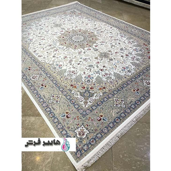 فرش نگین مشهد طرح پنبه سفید — تصویر ۳