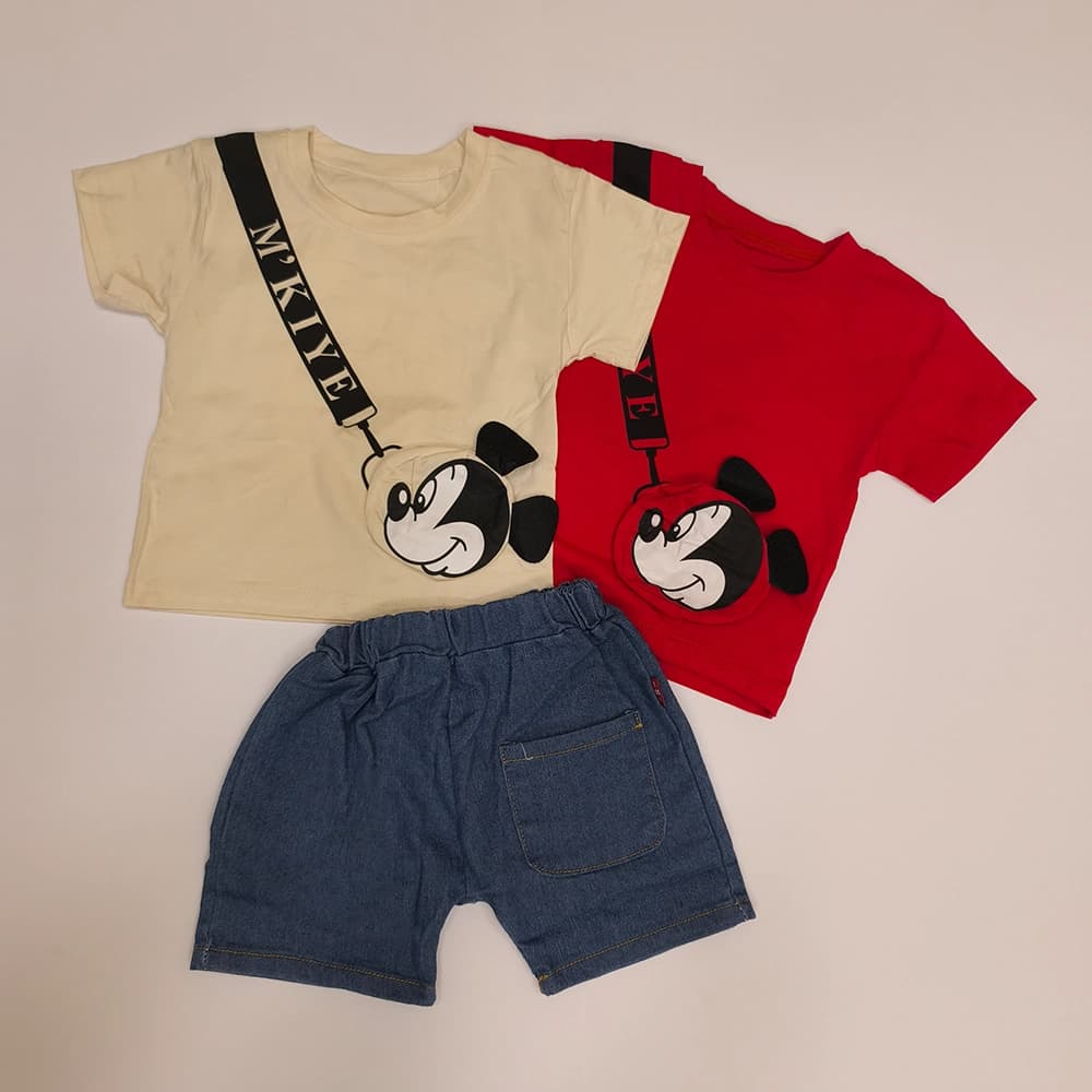 تیشرت شلوارک نقلی پسرانه میکی Mickey Mouse