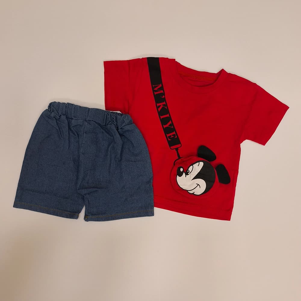 تیشرت شلوارک نقلی پسرانه میکی Mickey Mouse — تصویر ۴