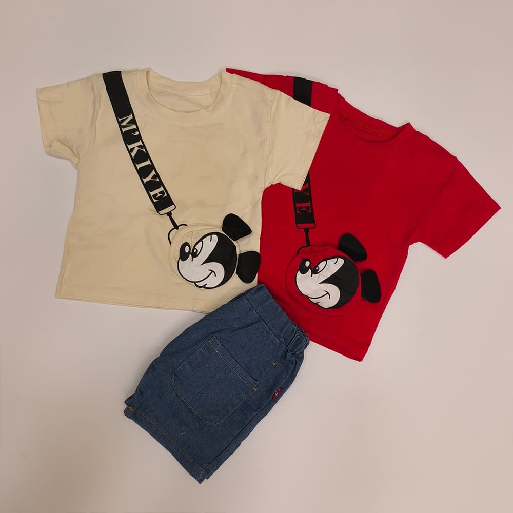 تیشرت شلوارک نقلی پسرانه میکی Mickey Mouse — تصویر ۳
