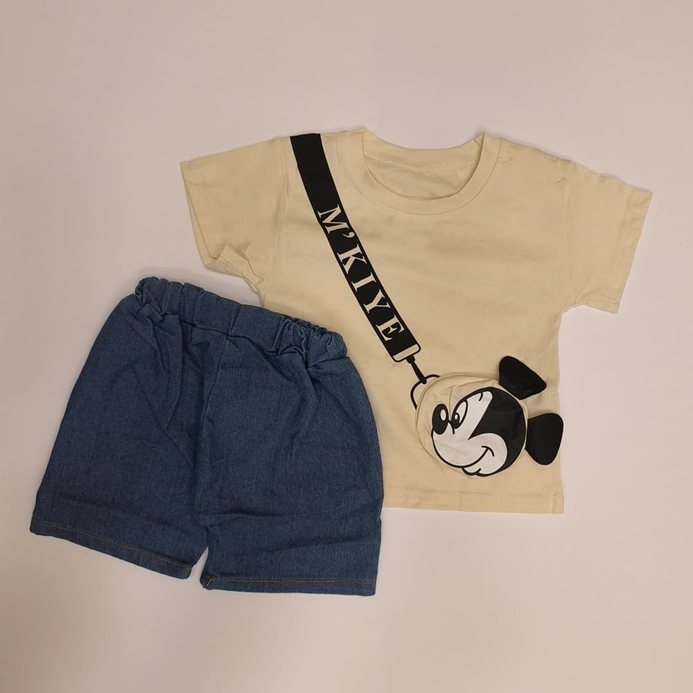 تیشرت شلوارک نقلی پسرانه میکی Mickey Mouse — تصویر ۵