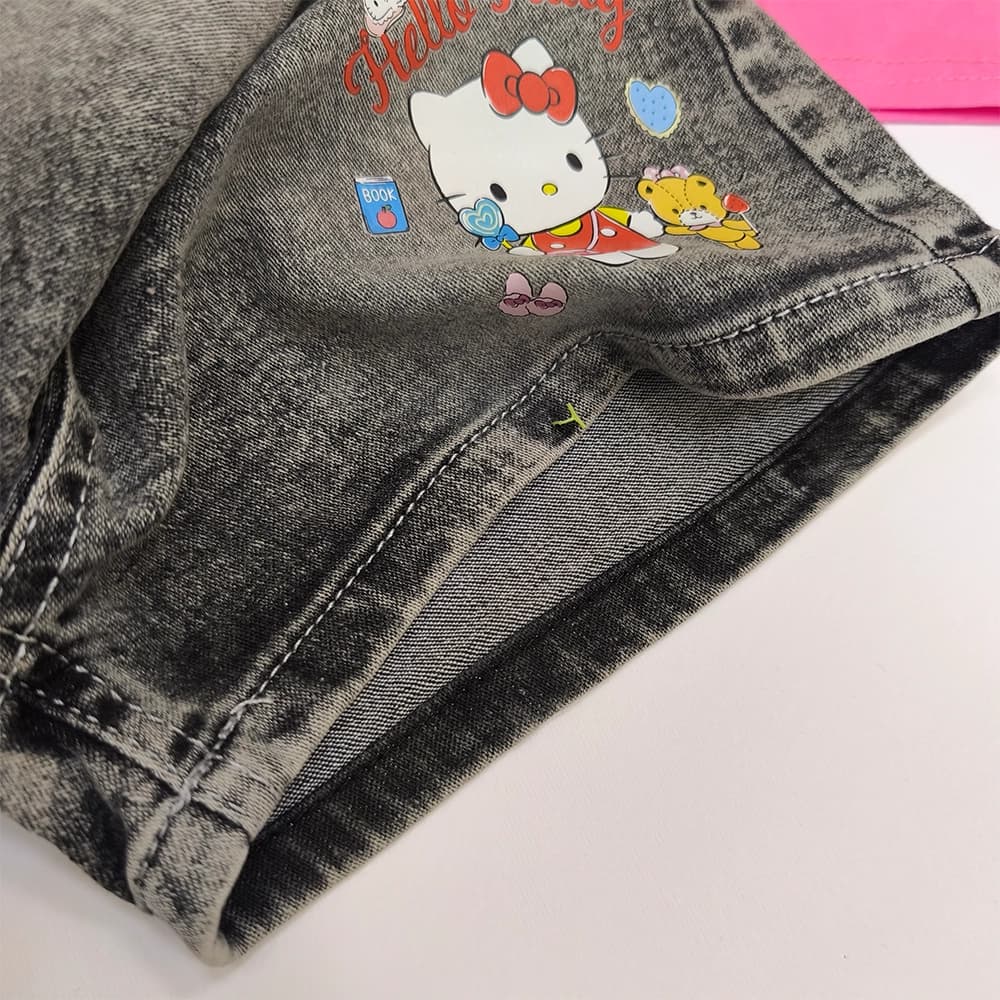 تیشرت شلوارک دخترانه نقلی Kitty — تصویر ۸