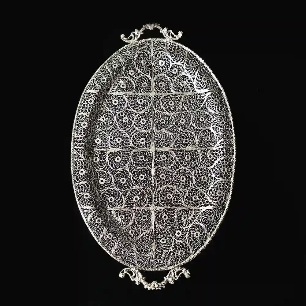 سینی بیضی ملیله