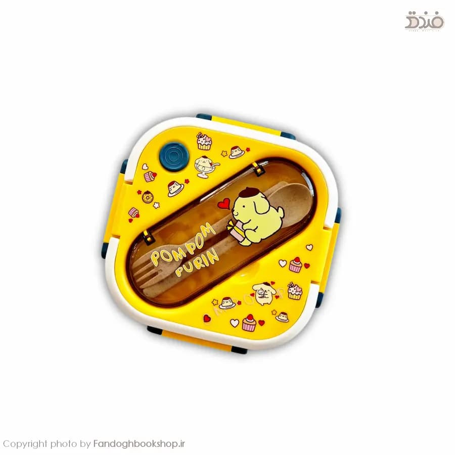 ظرف غذا مایکروویوی مربعی طرح کیوت — تصویر ۲