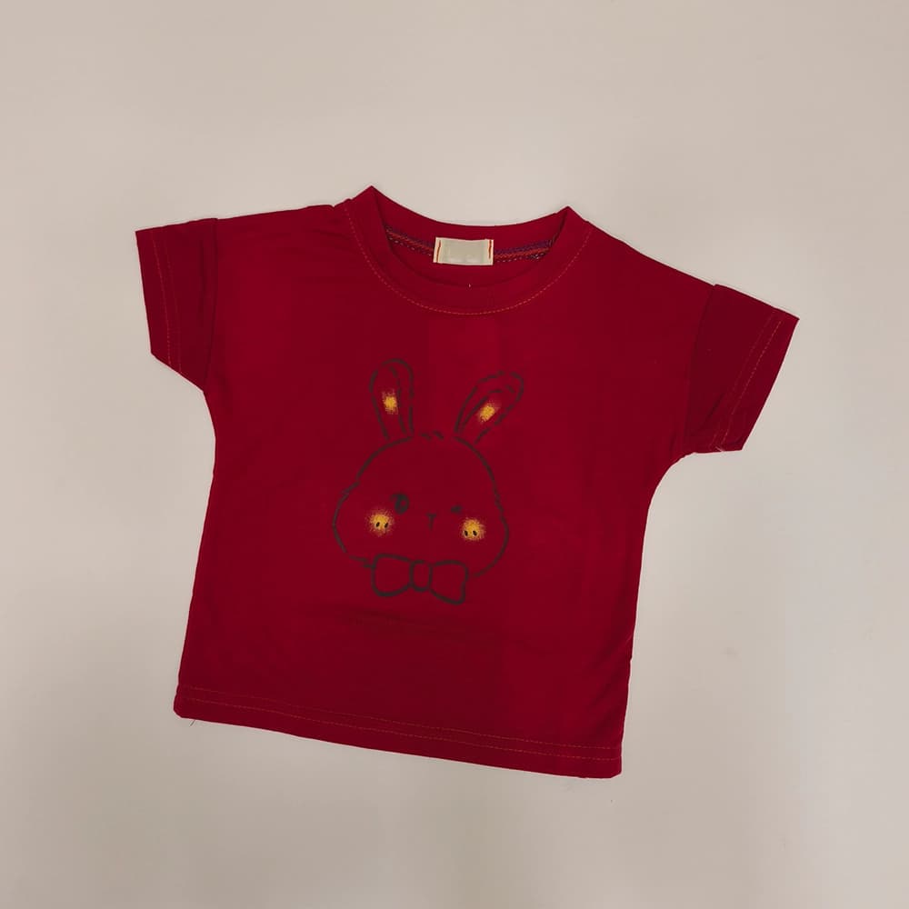 تیشرت تک دخترانه نقلی Bow rabbit — تصویر ۷