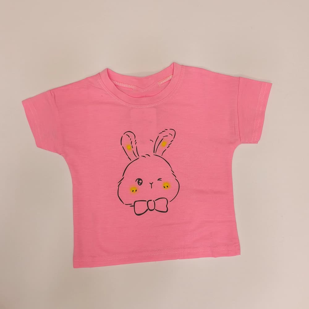 تیشرت تک دخترانه نقلی Bow rabbit — تصویر ۶