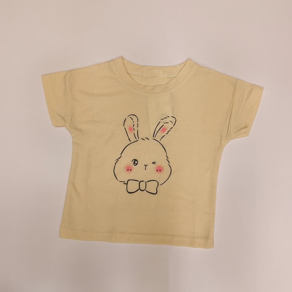 تیشرت تک دخترانه نقلی Bow rabbit — تصویر ۴