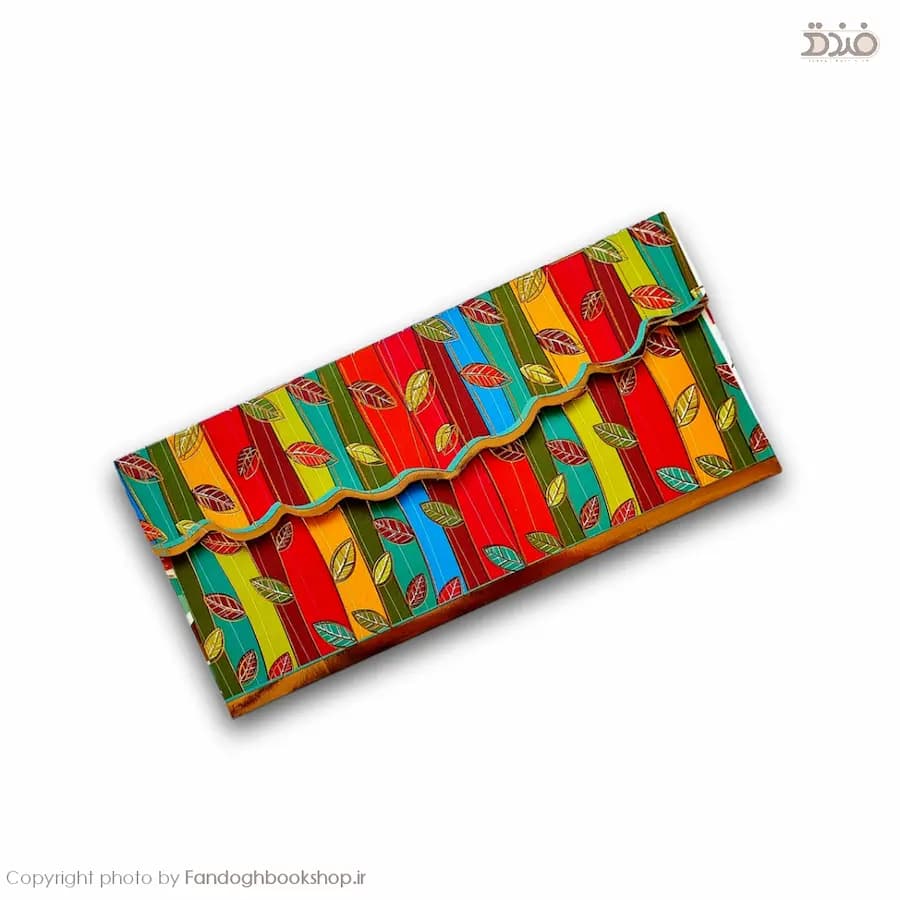 پاکت هدیه پول گلاسه طلاکوب آذین — تصویر ۲
