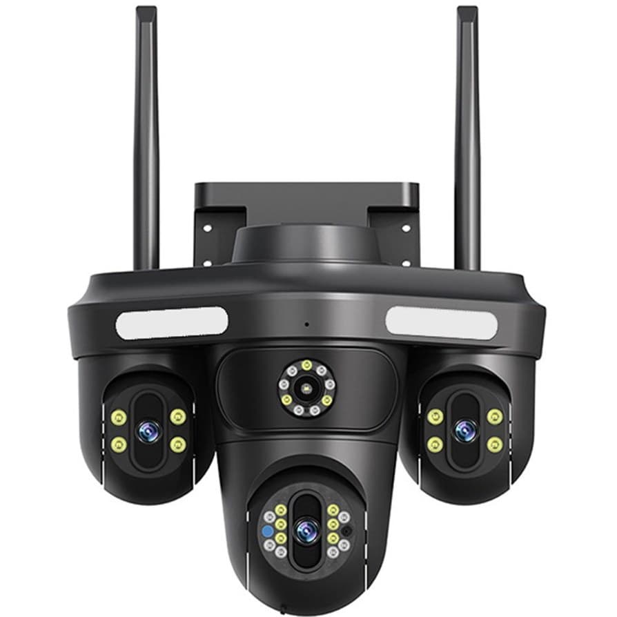 دوربین مینی اسپید دام هوشمند 3 لنز سیم کارتی اوکم مدل O-Kam QQ871B-WP-4G-AS-T سرور داخلی 10X زوم‌ اپتیکال