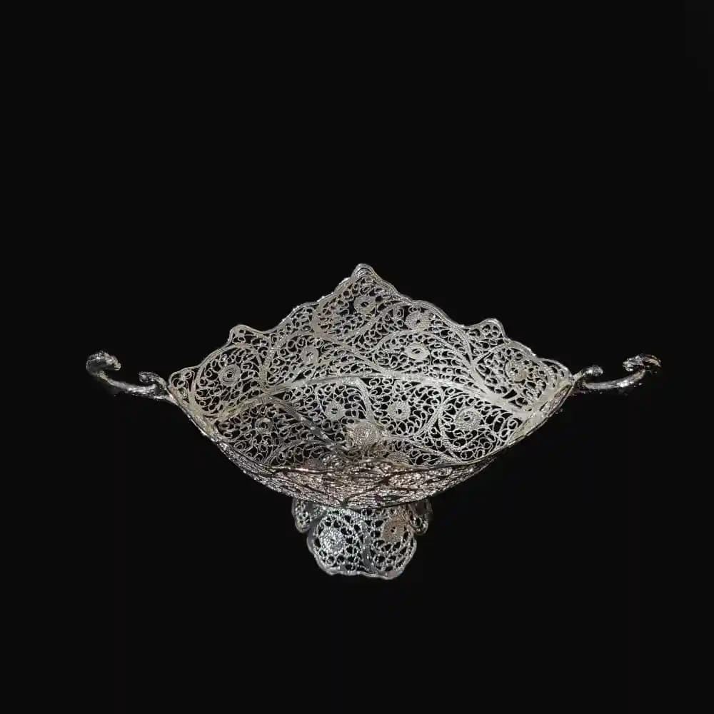 کشکول پایه دار ملیله سایز ۱ — تصویر ۲
