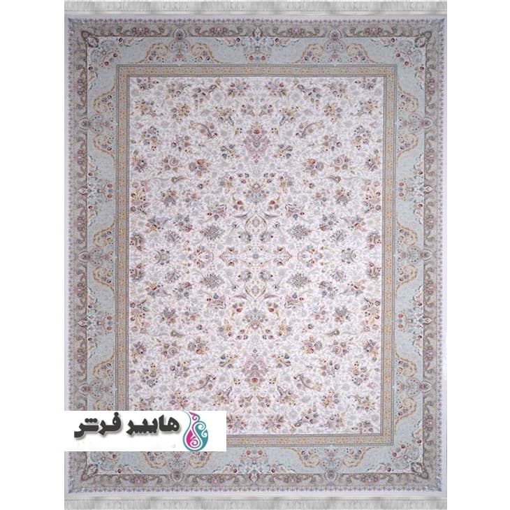 فرش پامچال طرح دنیا کد 15053 کرم