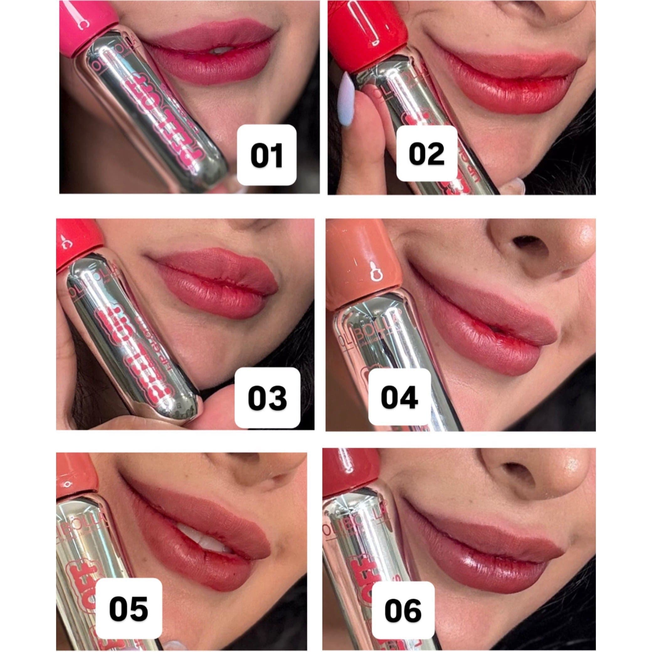 ماسک لب اولیبولا Olibolla رژ استخری شماره ۱ تا ۶ — تصویر ۳