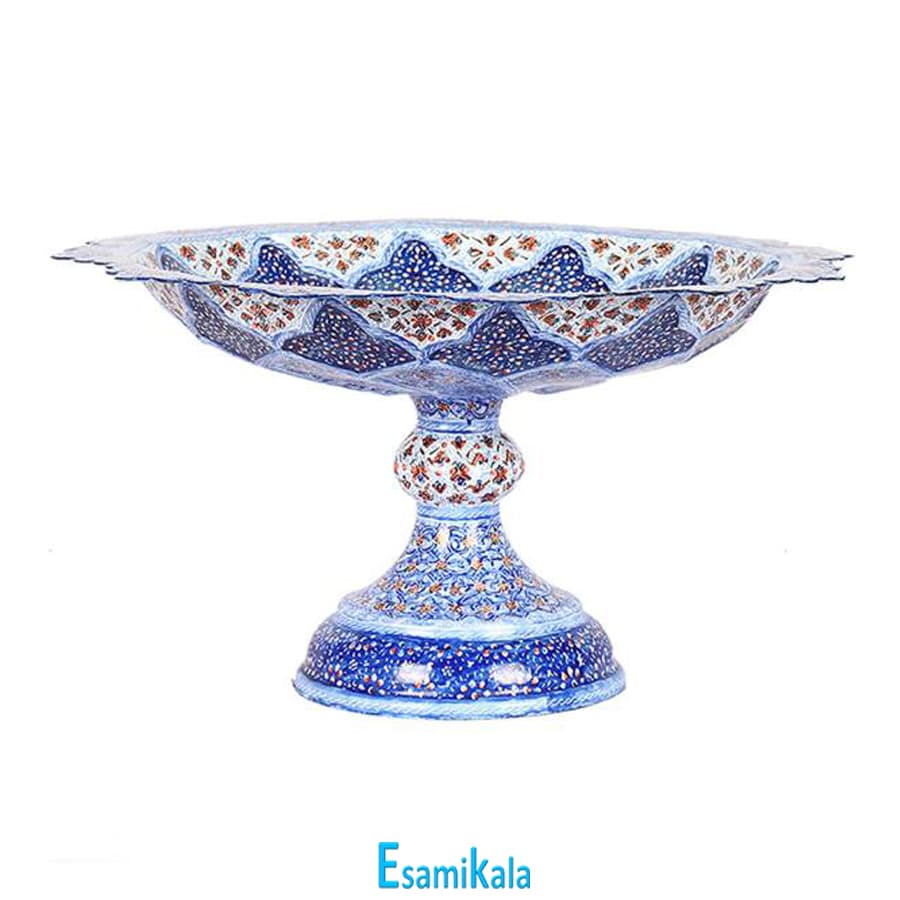 شیرینی خوری پایه دار مینا — تصویر ۲