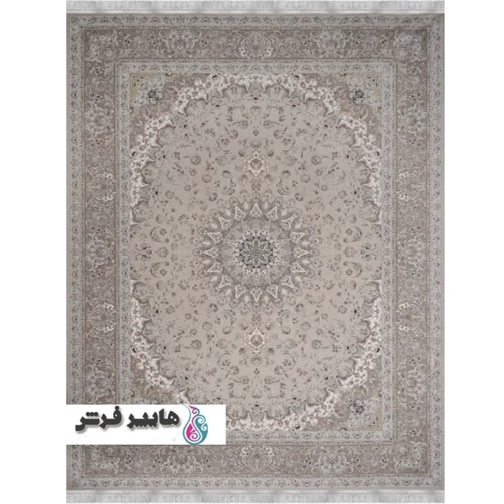 فرش پامچال طرح پری کد 15054 بژ