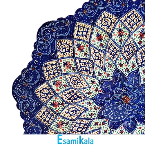 بشقاب مینا با قاب مشبک — تصویر ۷