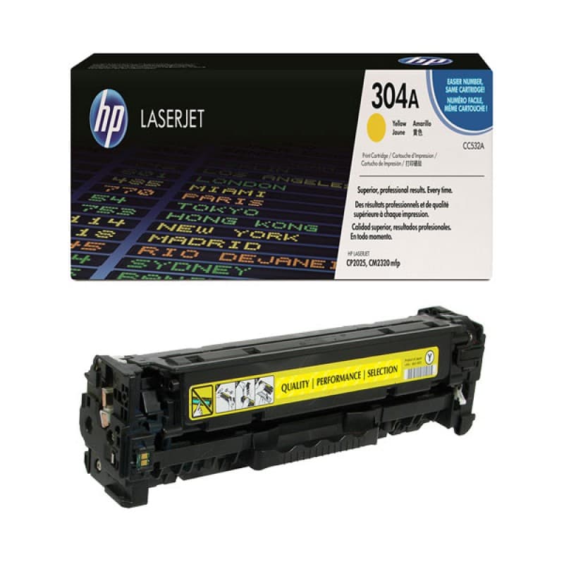 کارتریج لیزری رنگی اچ پی HP (زرد) مدل 304A
