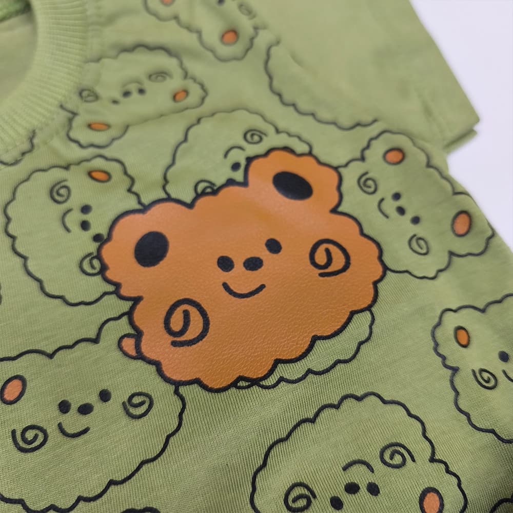تیشرت شلوارک جین دخترانه پسرانه نقلی Teddy Cloud — تصویر ۴