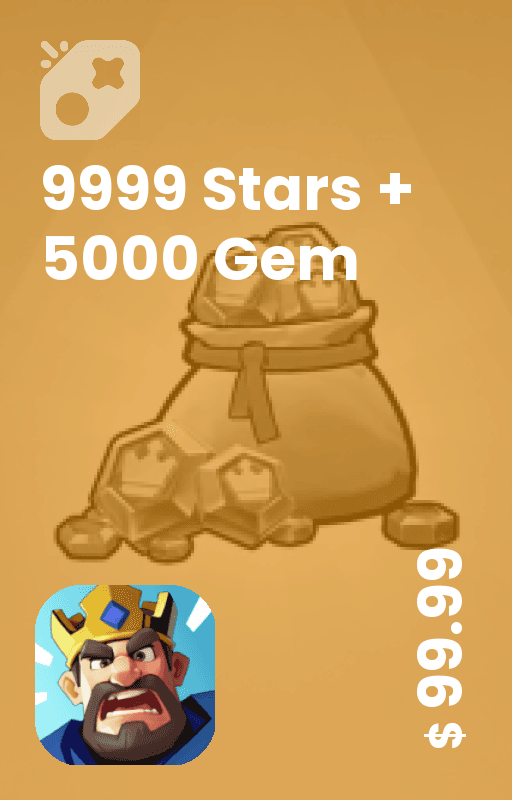 9999 استارز + 5000 جم