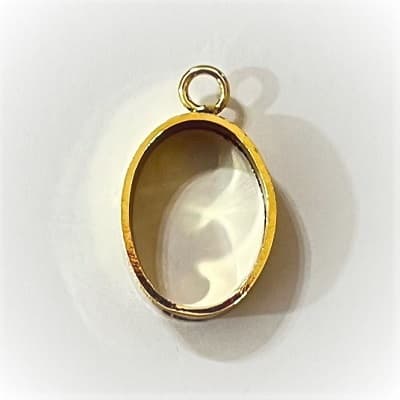 فریم گوشواره بیضی طلایی 2سانت