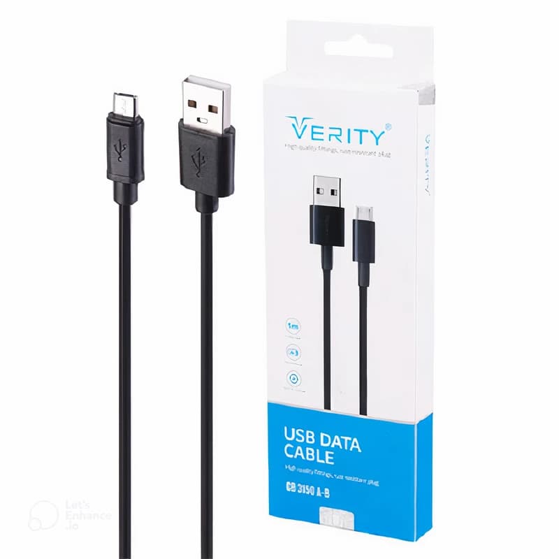 کابل تبدیل USB به microUSB وریتی مدل CB3150A طول 1 متر — تصویر ۳