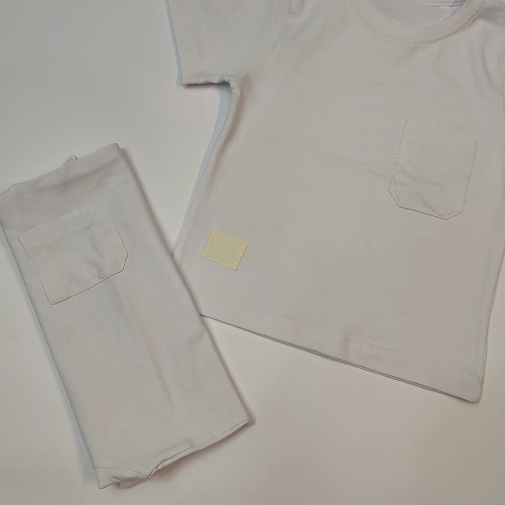 تیشرت تک سفید ساده White — تصویر ۴