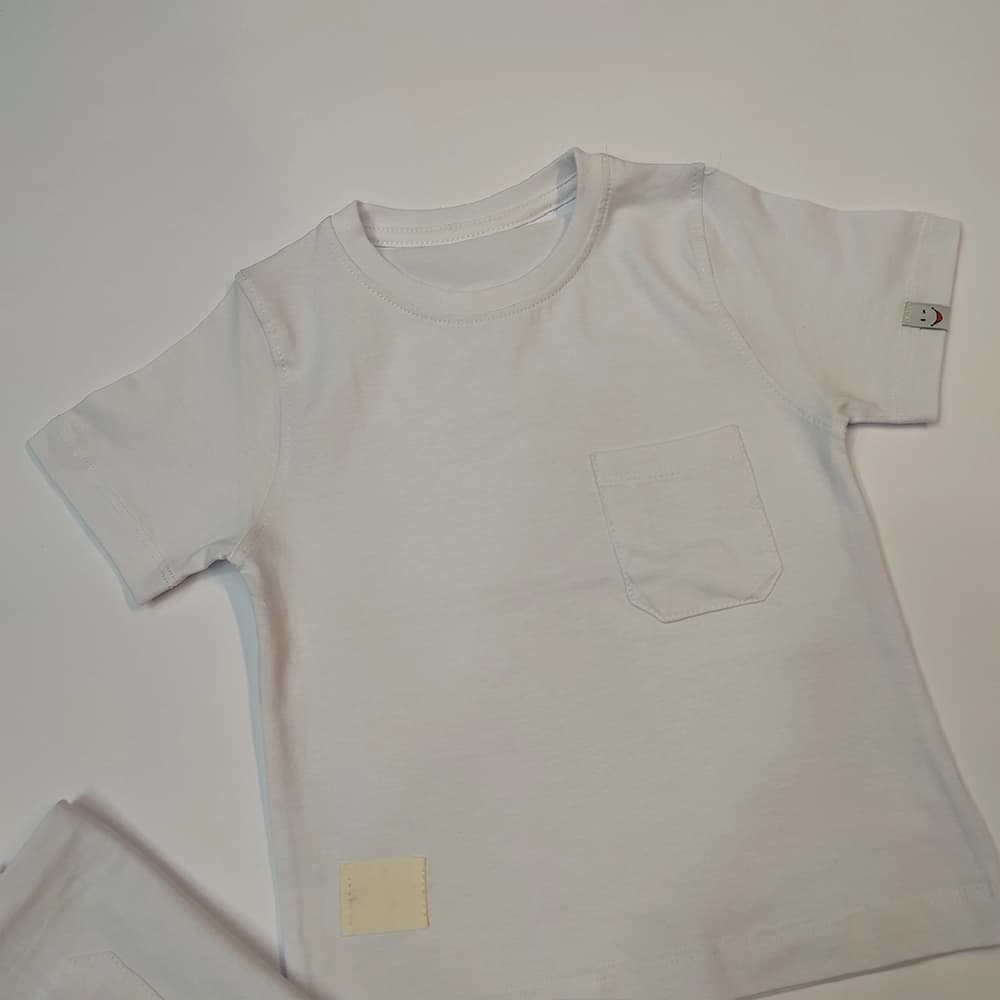 تیشرت تک سفید ساده White — تصویر ۵