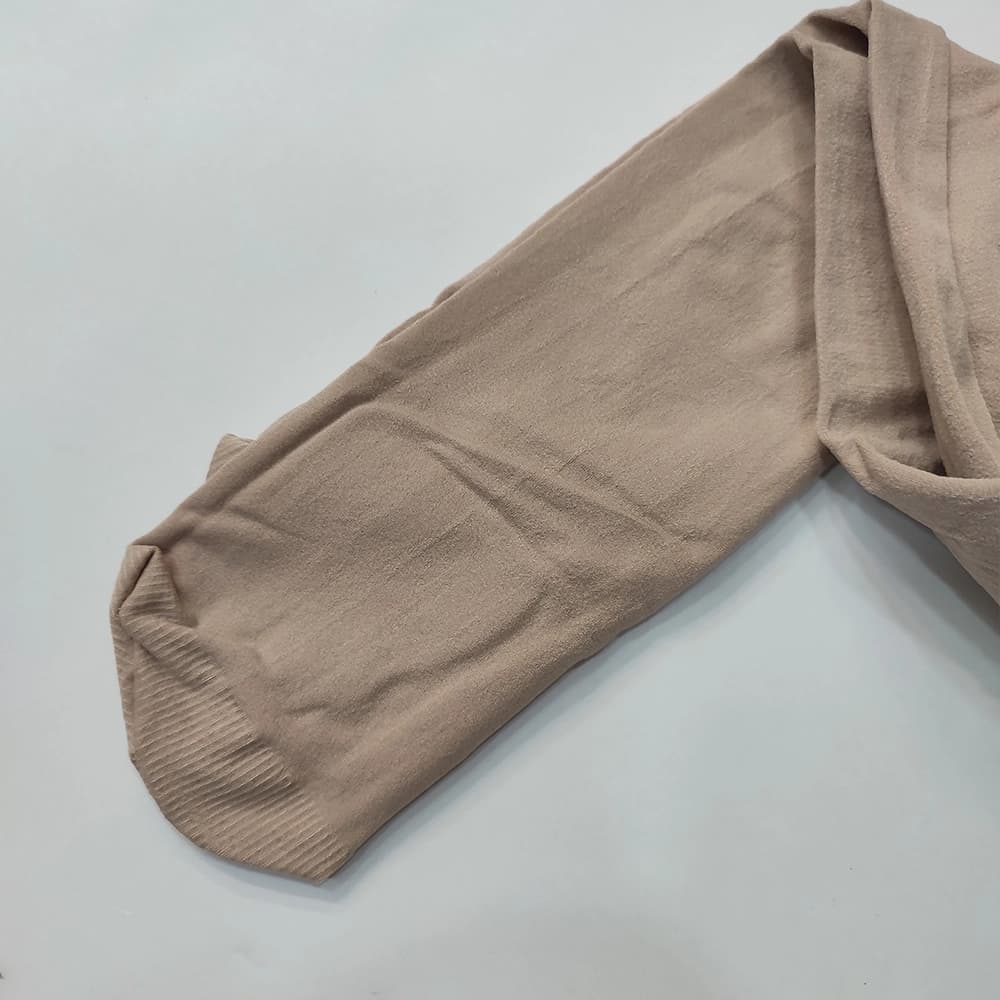جوراب شلواری کرم طرح ساده — تصویر ۳