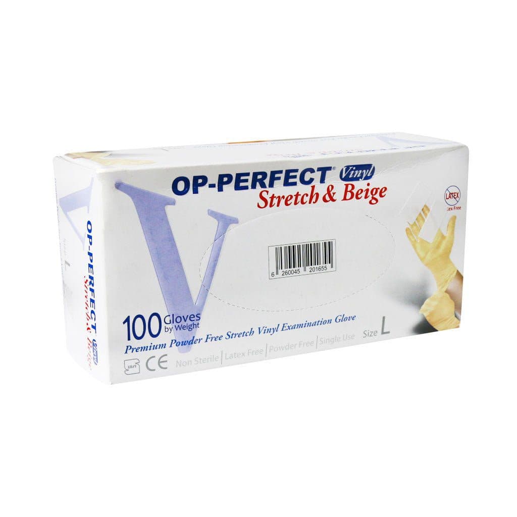 دستکش وینیل اوپی پرفکت (op-perfect) 100 عددی