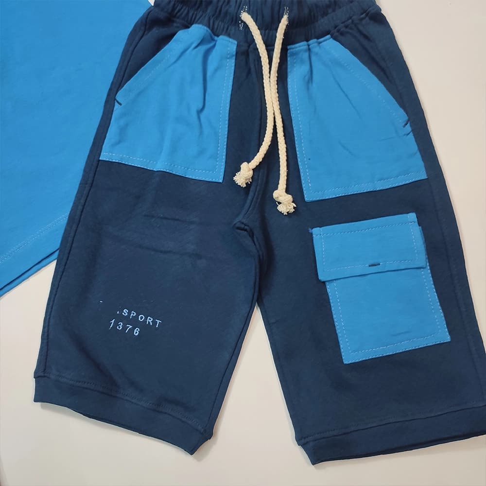 تیشرت شلوارک اسلش دخترنه و پسرانه Pocket — تصویر ۸