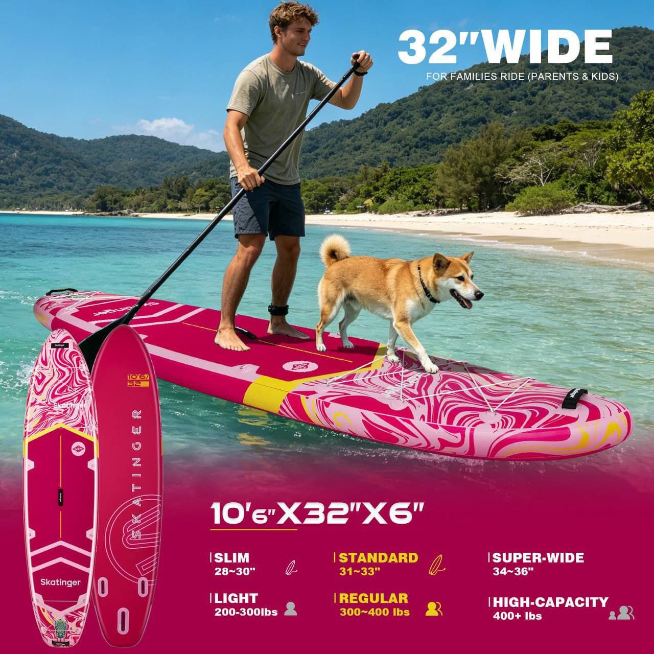 پدل بورد بادی Skatinger مدل Prana 320 2026 New — تصویر ۳