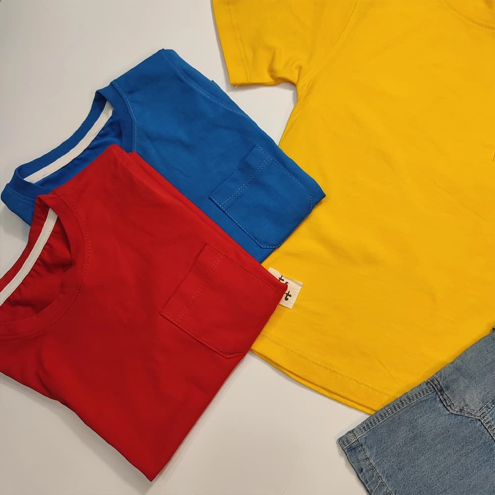 تیشرت شلوارک جین دخترنه و پسرانه Color line — تصویر ۲