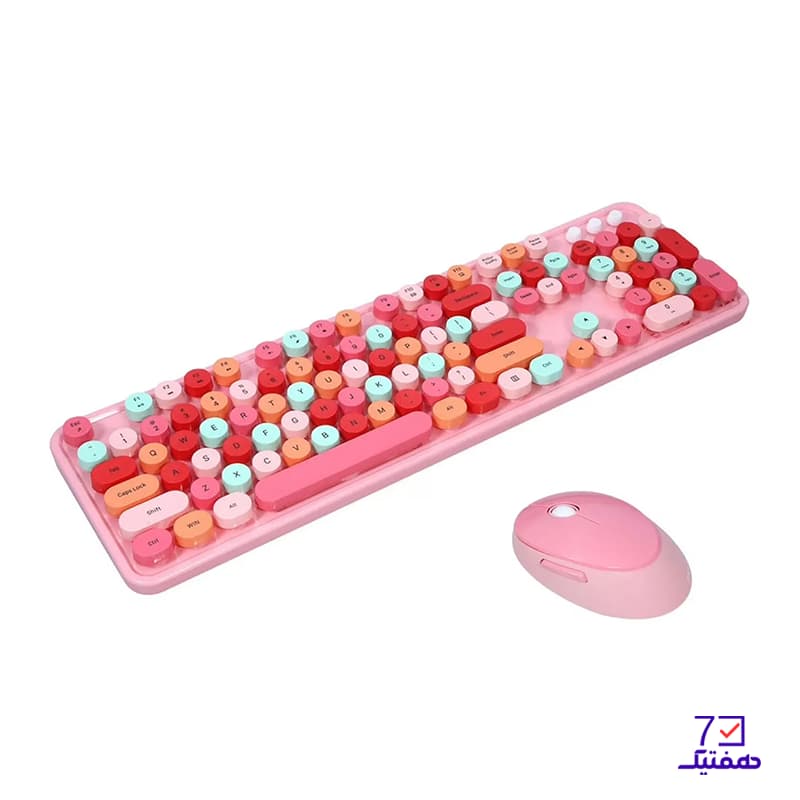 کیبورد و ماوس بی‌سیم مافی مدل MOFii Sweet Colorful — تصویر ۱۲