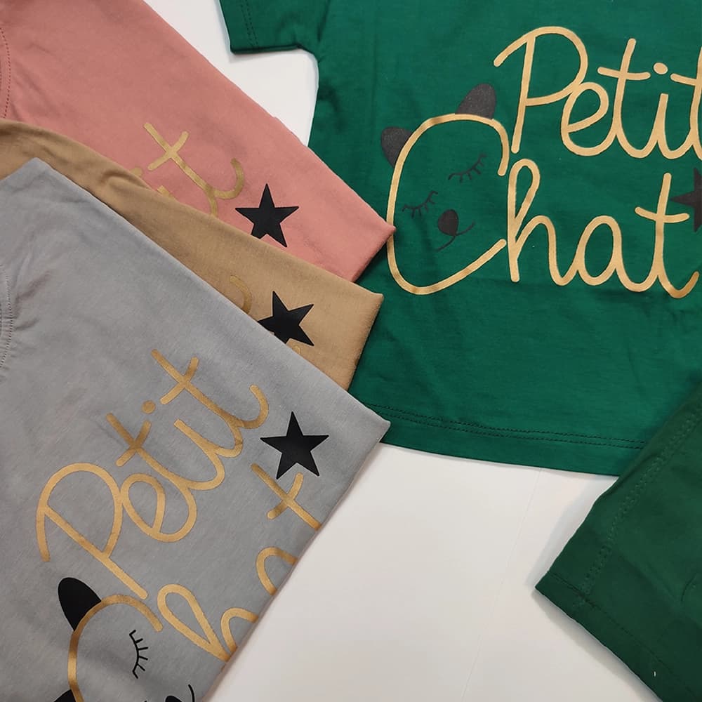 تیشرت شلوارک لینن دخترانه Petit — تصویر ۲