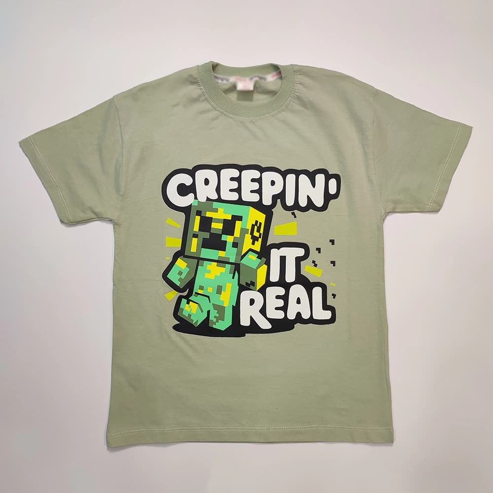 تیشرت تک دخترانه و پسرانه Minecraft REAL — تصویر ۸
